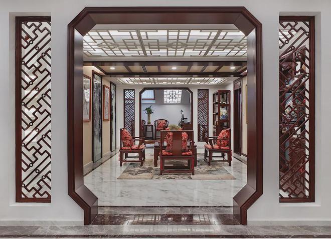 奢华的中式装修开元棋牌低调(图3)