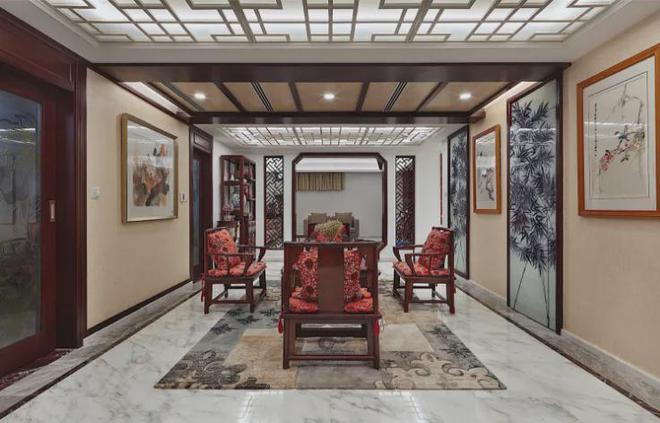 奢华的中式装修开元棋牌低调(图6)